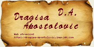 Dragiša Apostolović vizit kartica